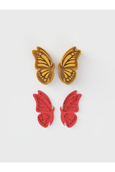 flament aşk Kelebek Küpe Kesici 4 CM - Polimer Kil Kalıbı-Polimer Kil Kesici - Hamur Kesici - Küpe Kesici