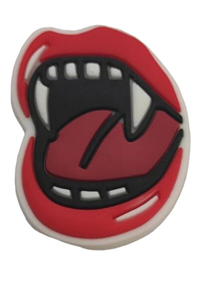 Crocs Terlik Süsü Vampir Diş 02/Diş Dudak Jibbitz /Diş Charm /terlik Aksesuarı