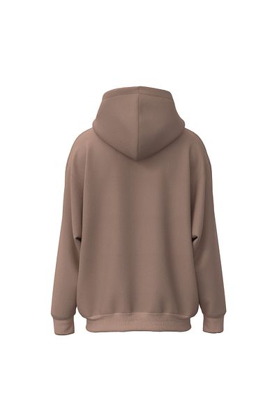 Shout Oversize Basic Stuc Beige Unisex Oldschool Hoodie