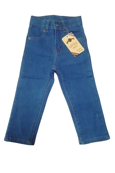 bebeciden Boy's Lycra Denim Trousers Jeans Blue Baby