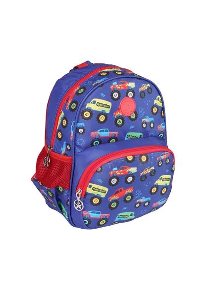 FATELLA Rucsac pentru grădiniță pentru băieți, cu model, cu mai multe compart...