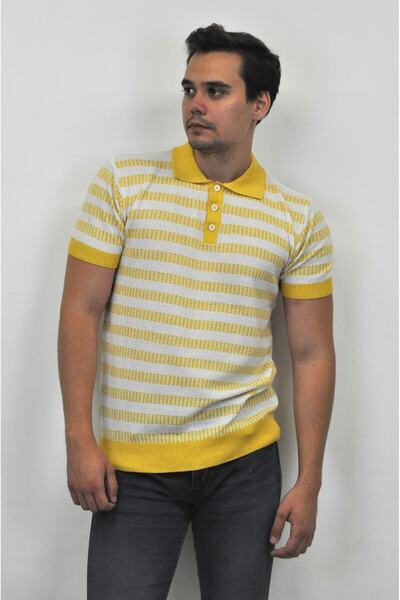 F&K 77000 Tricou tricot pentru bărbați cu gât polo în două culori