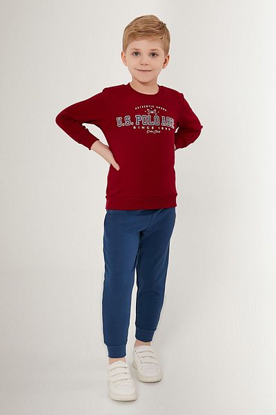 U.S. Polo Assn. ΒΑΣΗ. Σετ φόρμας Polo Assn Αυθεντική μάρκα Red Boys