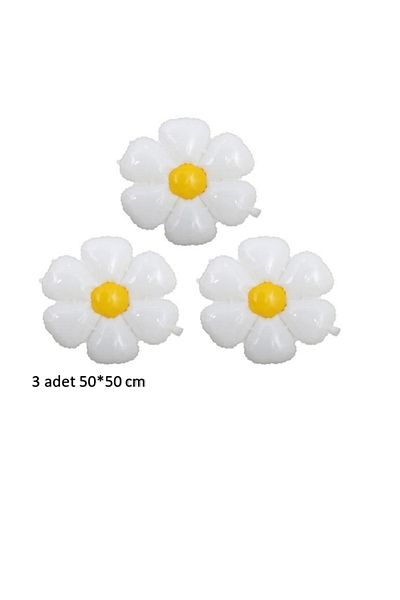 RÖNESANS PARTİ Star Daisy Foil Balloon 3 Pieces 50 cm