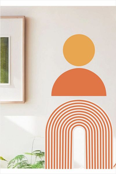 Piksel Grafik Geometric Bohemian Wall Sticker