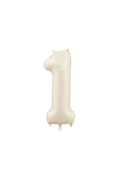 RÖNESANS PARTİ 1 Year Old Beige Color Star Sea Sand Foil Balloon