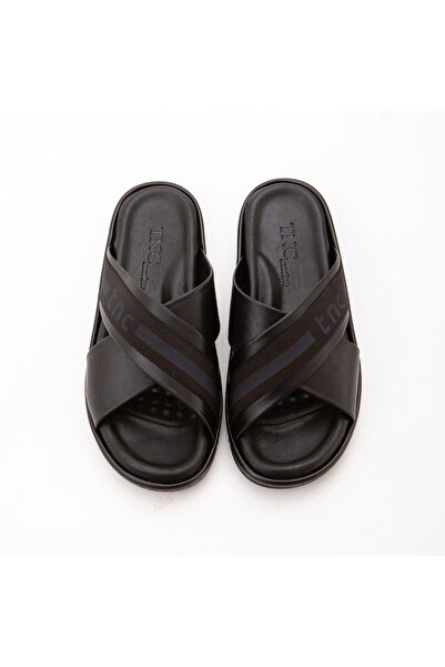 Tamer Tanca Genuine Leather Men's Slippers - 876 401 Erk Trlk Y22 Daily Use