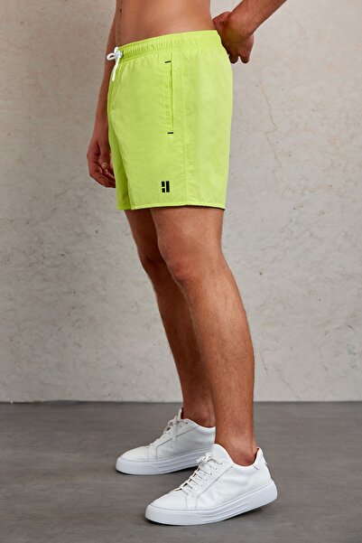 Hatemoğlu Σορτς με ίσια πλαϊνή τσέπη Green Dynamic Fit