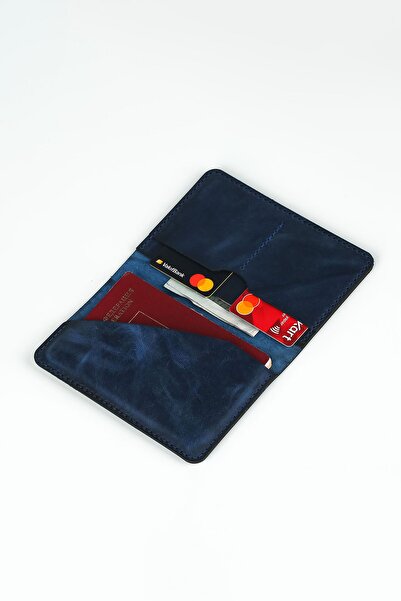 Lost Slope محفظة جواز السفر الجلدية - جلد حقيقي وصناعة يدوية