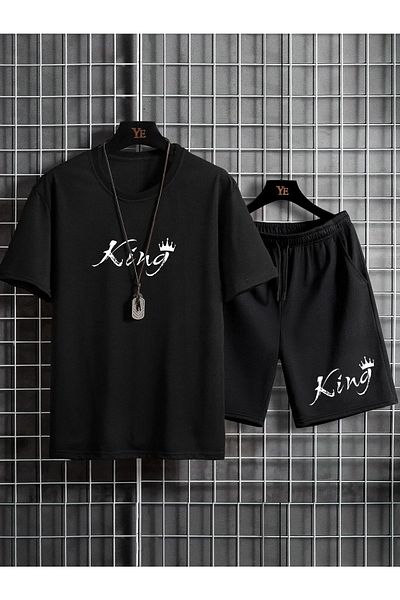 DAXİS Sportwear Company King Printed Men's Shorts Set Daxis Sportwear Company
