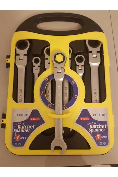 ELTORO EL TORO mafsallı cırcırlı anahtar takımı 7 parça
