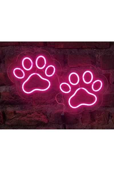Neon إضاءة الجدار النيون البصمة