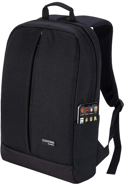 Classone Bp-z200 15.6 بوصة متوافق مع مقاوم للماء، الكمبيوتر المحمول، الكمبيوتر المحمول، حقيبة الظهر - أسود