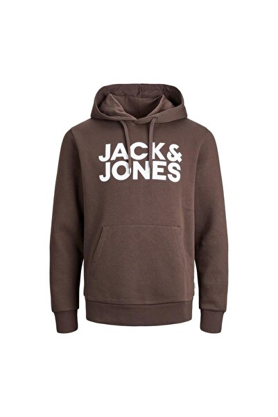 Jack & Jones JJECORP LOGO SWEAT HOOD NOOS COFFEE
