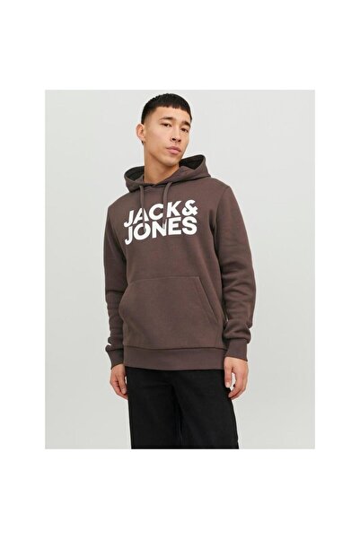 Jack & Jones JJECORP LOGO SWEAT HOOD NOOS COFFEE