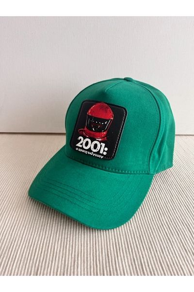 CosmoOutlet 2001: A Space Odyssey Detachable Logo Adjustable Unisex Emerald Green Cap