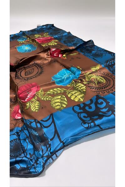 Onur Scarf - Silk Rayon Blend Square Scarf Hijab Clothing Sport Model Fashion...