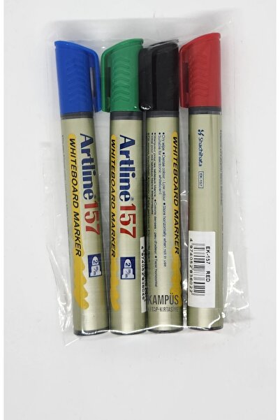 artline Artline157 Tahta Kalem Seti 4Renk Siyah-Kırmızı-Mavi-Yeşil