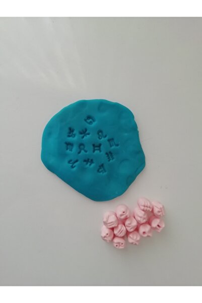 GBA 12'li Minik Burç Damga Seti Burç Sembolleri Zodyak Polimer Kil Seramik Da...