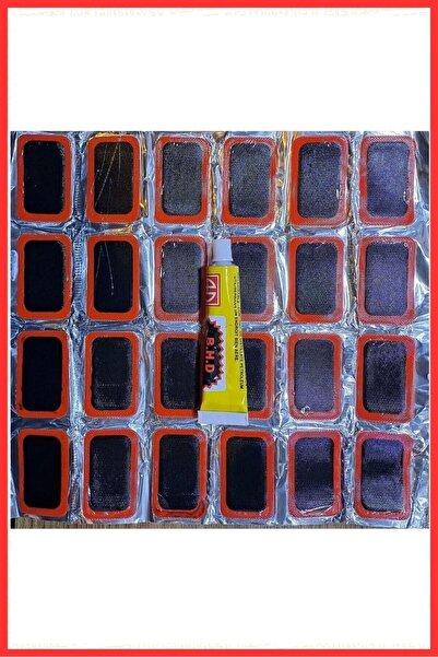 Genel Markalar 24lü Lastik Yaması Kiti Soğuk Yapıştırıcısı Seti Bisiklet Araba Teker Tamir Yaması