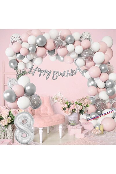 DÜVENCİ TİCARET LUXURY BIRTHDAY BALLOON CHAIN SET