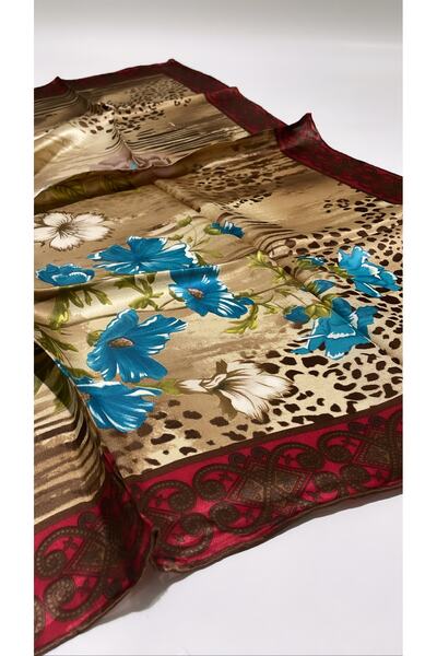 Onur Scarf - Silk Rayon Blend Square Scarf Hijab Clothing Sport Model Fashion...