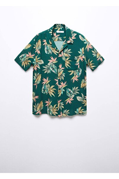 MANGO Man Regular kesim hawaiian baskılı gömlek