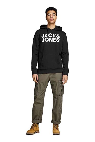 Jack & Jones Erkek Kapşonlu Sweatshirt 12152840