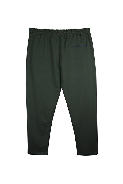 marufshop Men's Large Size Tracksuit Bottom 2 Thread Green