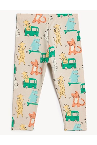 Marks & Spencer Hayvan Desenli Legging Tayt (0-3 Yaş)