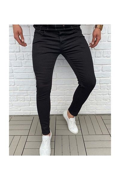KNGBRO Black Skinny Leg Men's Blue Trousers A