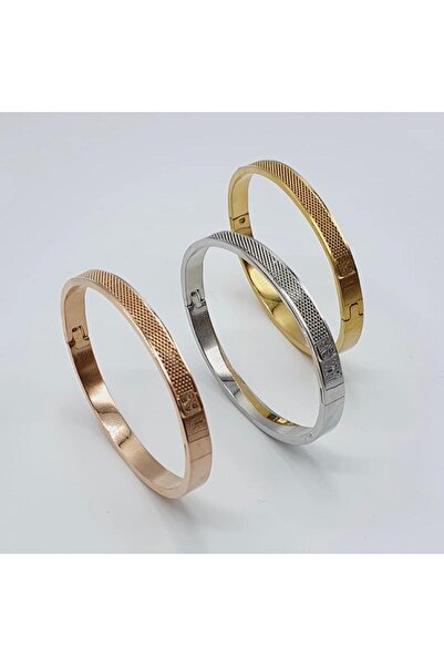 İSTLİV Rose Gold Halka Çelik Kelepçe