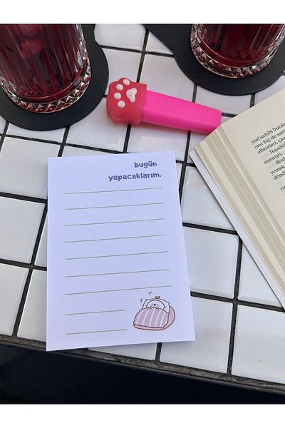 Sumicorn Design Cute Kawaii Memo Pad, Notepad, To Do List, Memopad, Planner, A6 (10,5x14,8 cm), 100 pcs