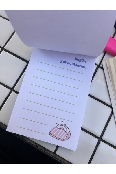 Sumicorn Design Cute Kawaii Memo Pad, Notepad, To Do List, Memopad, Planner, A6 (10,5x14,8 cm), 100 pcs