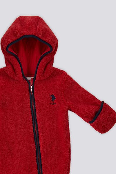 U.S. Polo Assn. قاعدة. بذلة بولو حمراء للأطفال مع أحذية