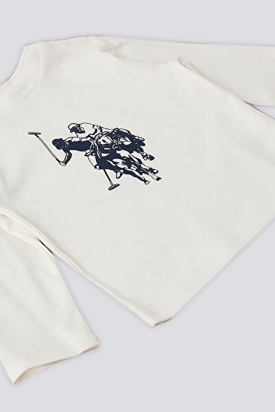 U.S. Polo Assn. U.S. Polo Assn Petrol Kanguru Cep Detay Garnili Bebek 3Lü Takım
