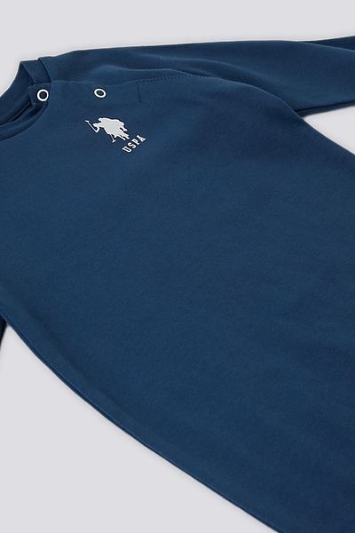 U.S. Polo Assn. بذلة أطفال من U.S. Polo Assn باللون النيلي الداكن