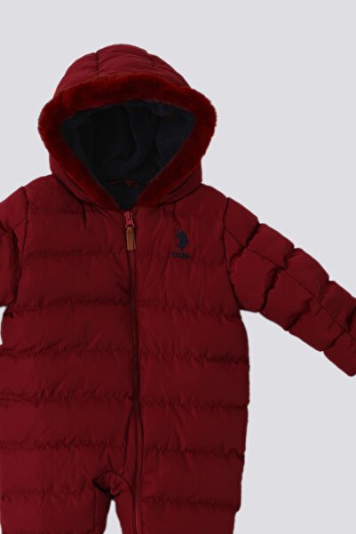 U.S. Polo Assn. U.S. Polo Assn Bordo İçi Polar Kozmonot Bebek Mont