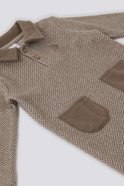 U.S. Polo Assn. Salopetă pentru bebeluși, cu guler cu nasturi, U.S. Polo Assn, cu buzunar frontal