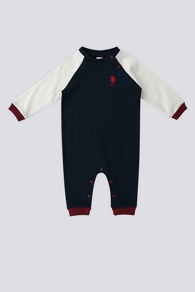 U.S. Polo Assn. بذلة أطفال باللون الأزرق الداكن من U.S. Polo Assn