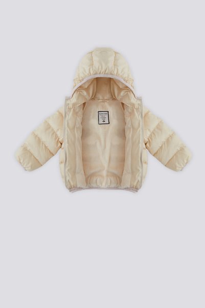 U.S. Polo Assn. U.S. Polo Assn Krem İçi Tüylü Şişme Bebek Mont