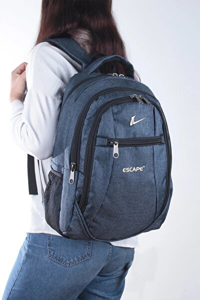 ESCAPE 307 Unisex Синій рюкзак для ноутбука з відділеннями для щоденних поїзд...