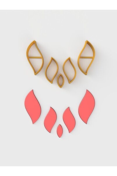 flament aşk قطاعة حلق ورق 4.5 3.5 2 سم- قالب طين بوليمر - قطاعة طين بوليمر - قطاعة عجين - قطاعة حلق