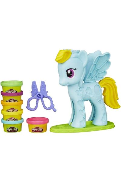 Hasbro Playdoh Rainbow Dash Saç Stüdyosu