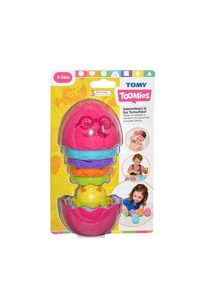 ADORE OYUNCAK 73080 بيض تومي المتداخل - 6-36 شهرًا