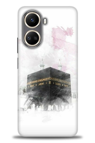 MRCİLETİSİM Realme C55 Case Hd Printed Case - Kaaba + Full Screen Protector