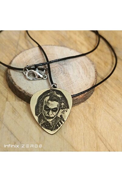 luffy design قلادة جوكر من النحاس الأصفر الذهبي هدية منقوشة بالليزر