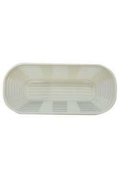 Mutfakkitap Oval Plastic Bamboo Type Bread Proofing Basket 30x13,5x8,5 cm