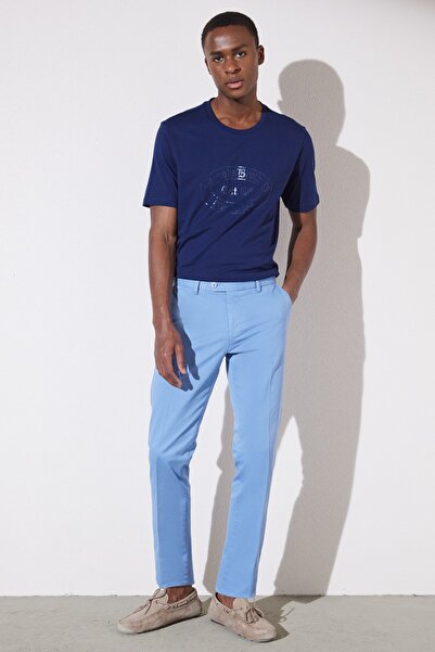 BROOKS BROTHERS Erkek Mavi Chino Pantolon