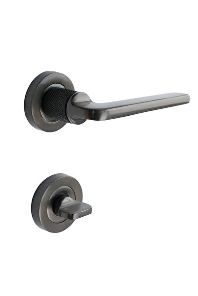 KOLDOOR Hisar Antracit Rozet Lux WC Mâner ușă baie 1 set